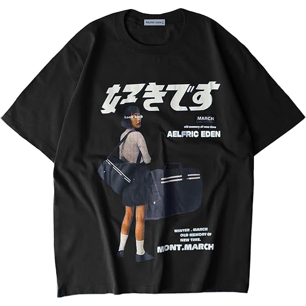 Aelfric Eden Mens 90s Vintage Oversize Shirts Summer Unisex